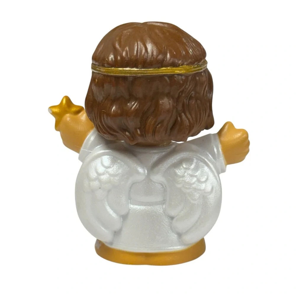 Fisher Price Little People Christmas Nativity Angel, Donkey, & Cart Figures